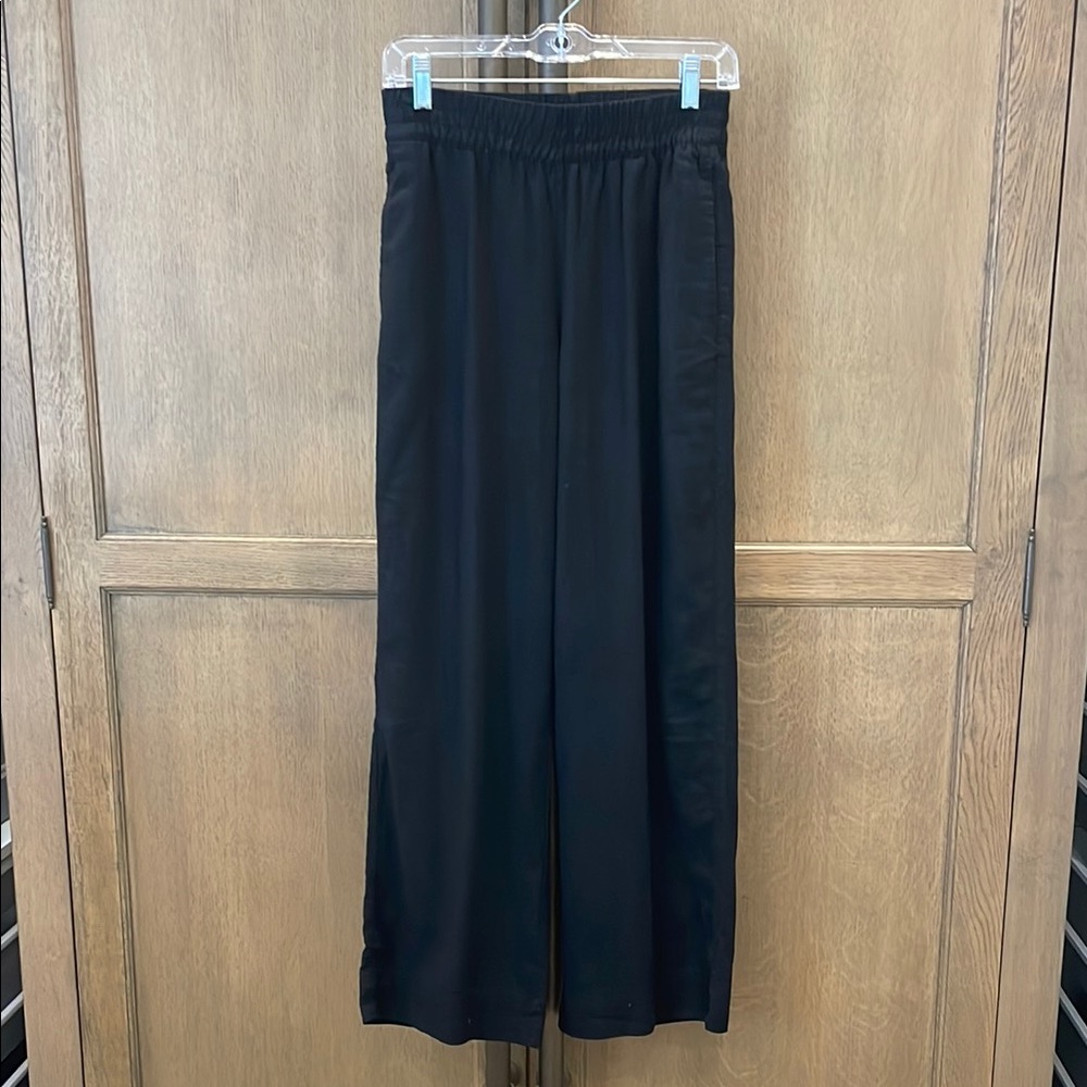 Old Navy Black High-Rise Wide-Leg Linen blend Pants